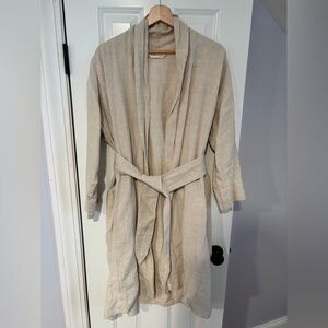 Elizabeth Suzann Light Gray Clyde Duster with Belt